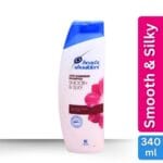 Head & Shoulders Smooth and Silky Anti Dandruff Shampoo, 340ml
