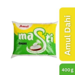 Amul Masti Dahi (Doi) 400 g, (Sour Curd Pouch)