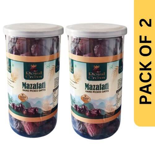 Royal Crown MAZAFATI Dates 400 g (PACK OF 2)